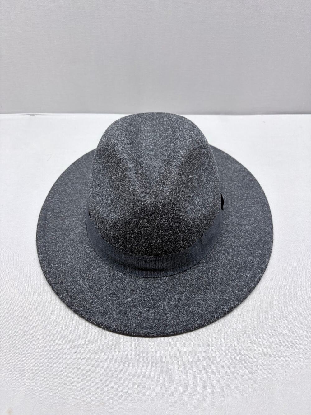 Goodfellow & Co Gray Fedora Wide Brim Hat Size M L Wool Blend Style Gents